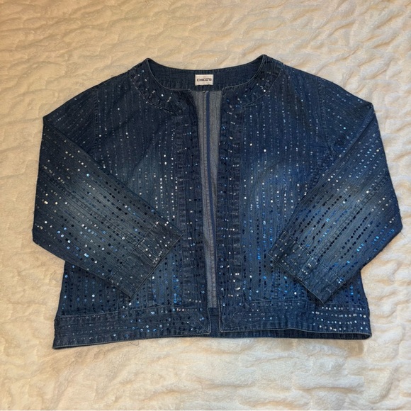 Chico's Jean Jacket - Picture 1 of 2